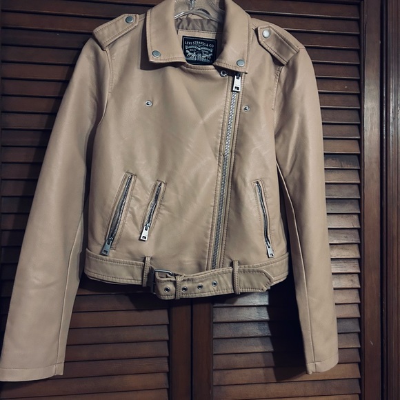 Levi’s Strauss Faux Tan Moto Jacket Size Small, Brand New , Never Worn - Picture 9 of 14
